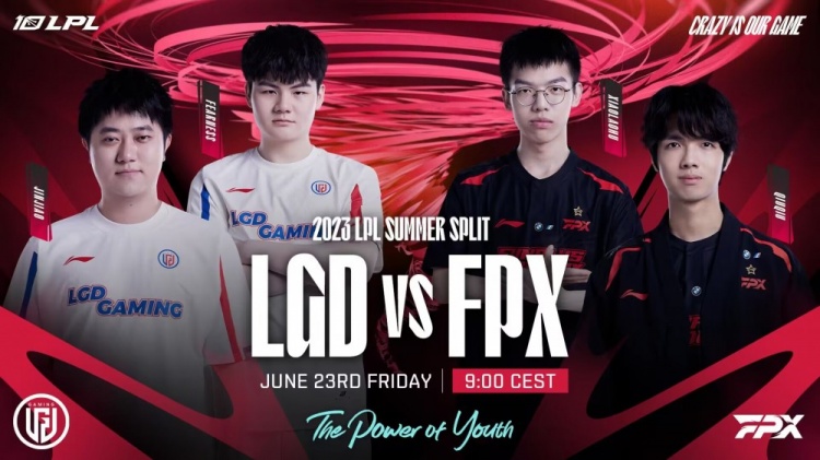 《<a href=https://cuel.cn/YOUXI/10590.html target=_blank class=infotextkey>英雄联盟</a>》2023 LPL夏季赛赛报：xiaolaohu奎桑提团战无畏突进游龙劈路 FPX双射体系拿首局