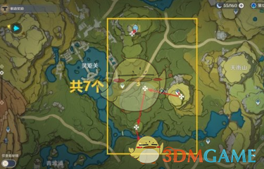 《<a href=https://cuel.cn/YOUXI/3295.html target=_blank class=infotextkey><a href=https://cuel.cn/YOUXI/17386.html target=_blank class=infotextkey>原神</a></a>》3.8清心收集路线一览