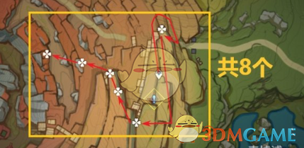 《<a href=https://cuel.cn/YOUXI/3295.html target=_blank class=infotextkey><a href=https://cuel.cn/YOUXI/17386.html target=_blank class=infotextkey>原神</a></a>》3.8清心收集路线一览